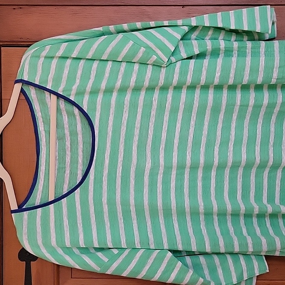 TALBOTS Linen Striped Tunic - Picture 2 of 7